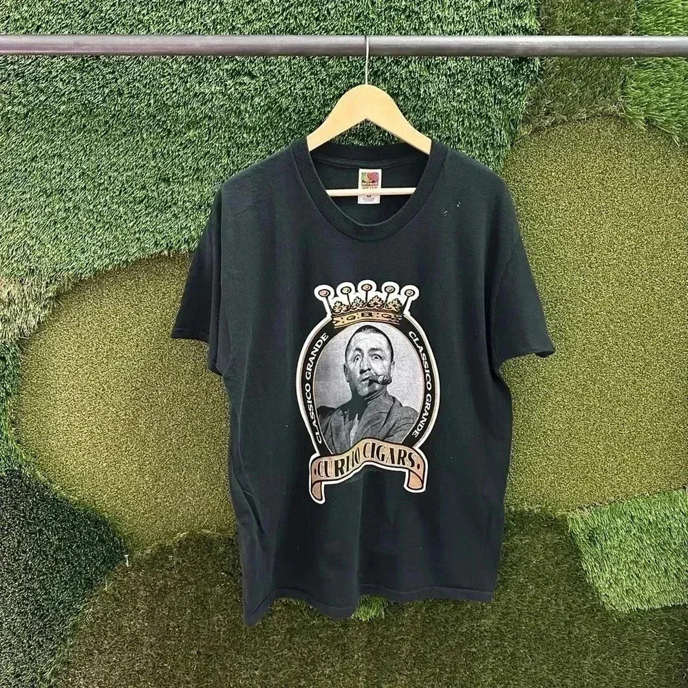 Vintage 1997 The Three Stooges Curlio Cigars T-shirt  Size XL